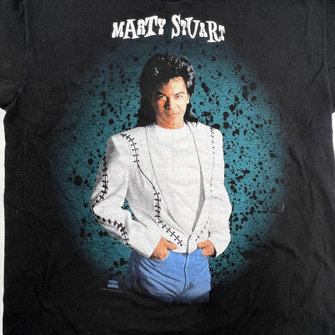 Vintage 1993 Marty Stuart Country T-Shirt Giant Made in USA Double Stitch Sz L