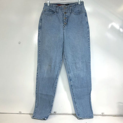 Vintage 90s Z Cavaricci Light Wash Cateye Fly Tapered Jeans Women's Size 32