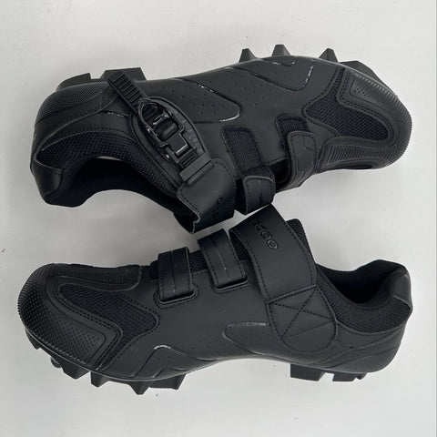 Kescoo Black Men's Mountain Bike SPD Cycling Shoes Size 45