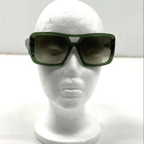 SEEMMONDO Trapper Women's Green Square Oversized Gradient Sunglasses Sz One Size