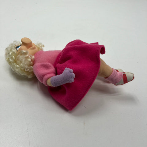 Vintage 80s The Muppets Miss Piggy Plush Doll Merawell Kermit Graphic 12"