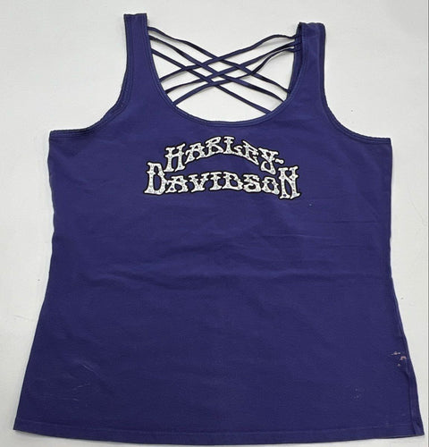 Vintage Harley-Davidson Tank Top Lot Road Hog Rhinestone Graphic Sz XL-2XL