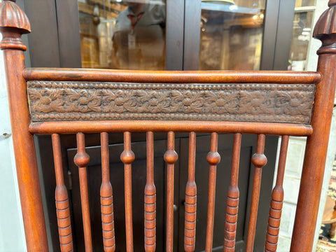 LOCAL PICK UP ONLY Antique Victorian Wood Side Chair Spindle Back