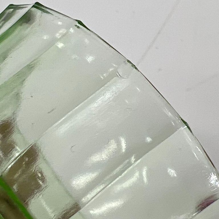 Jeannette Anniversary Green Depression Glass 4pc Lot Creamer & Bowls Vintage