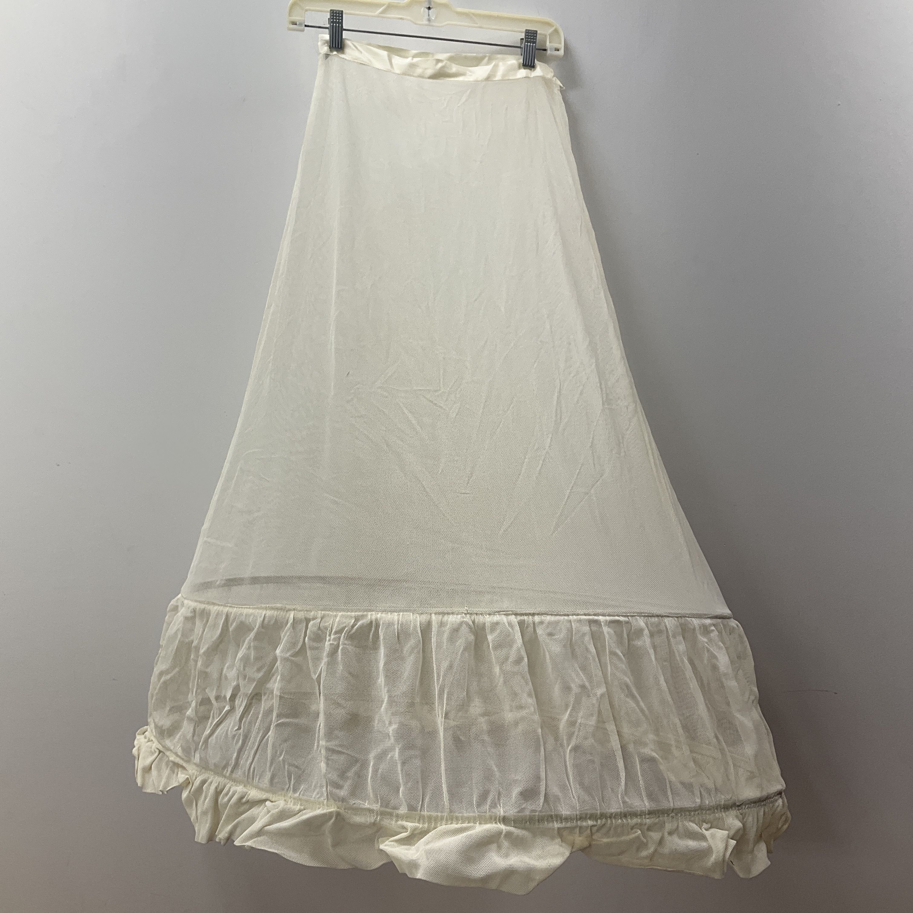 Vintage Hoops! My Dear Women's Ivory Hoop Skirt Crinoline Mesh Underskirt Sz XS