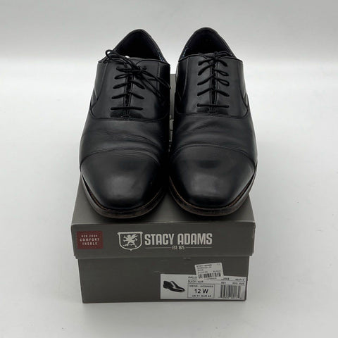 Stacy Adams Kallu Black Men's Cap Toe Oxford Dress Shoes Size 12W
