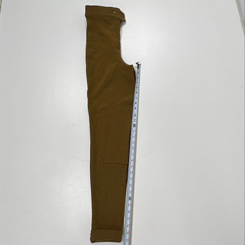 Vintage American Apparel Women's Tan High Rise Ribbed Knit Riding Pant Sz XL