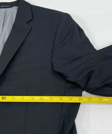 Egara Black 100% Wool Slim Fit 2 Piece Suit Men's 42R 36W