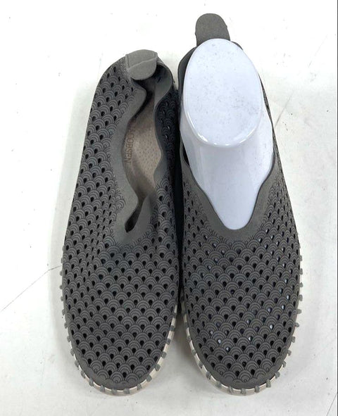 Ilse Jacobsen Tulip Perforated Slip On Loafers Grey Women's Size EU 39