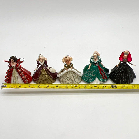 Hallmark Keepsake Holiday Barbie Ornament Lot of 5 Collector's Series 1994-1998