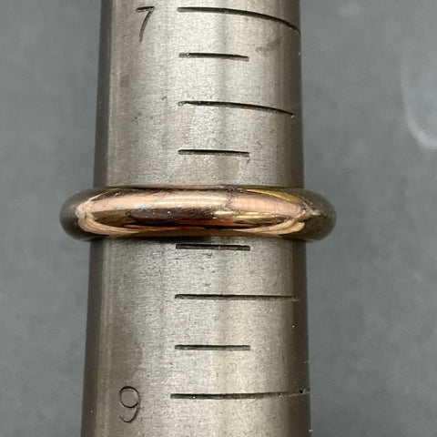 Milor Italy Stainless Steel Tri-Color Stacking Band Ring Set of 3 Size 8