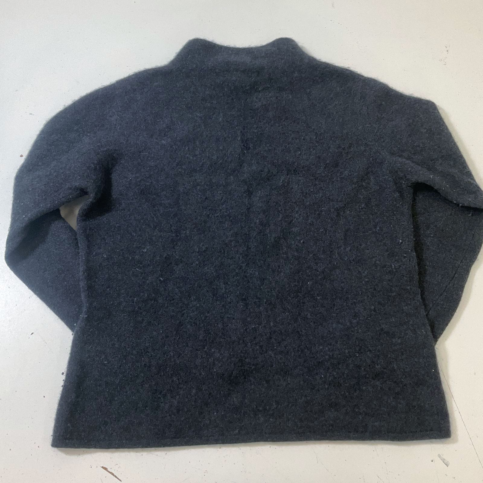Christopher Fischer Women's Gray 100% Cashmere Mock Neck Sweater Size Medium