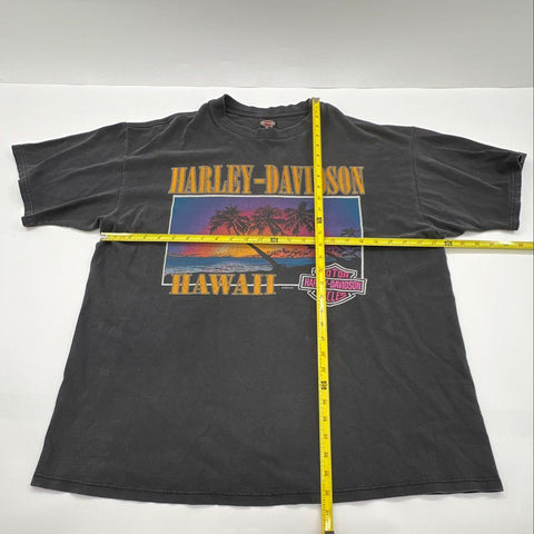 Vintage 1995 Harley-Davidson Hawaii Big Island T-Shirt Double Stitch Sz XXL