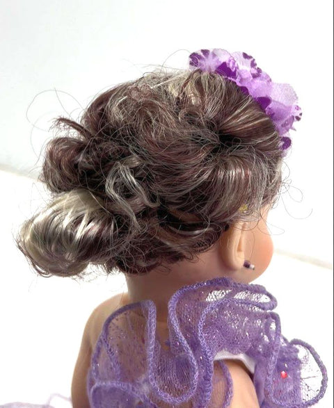 Collectible Quinceañera Last Doll 18" Figure Purple Gown Dress Display