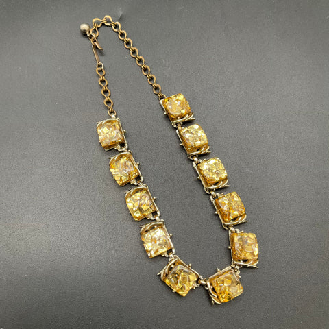 Vintage Costume Jewelry Necklace Lot of 4 Faux Pearl Aurora Borealis Filigree