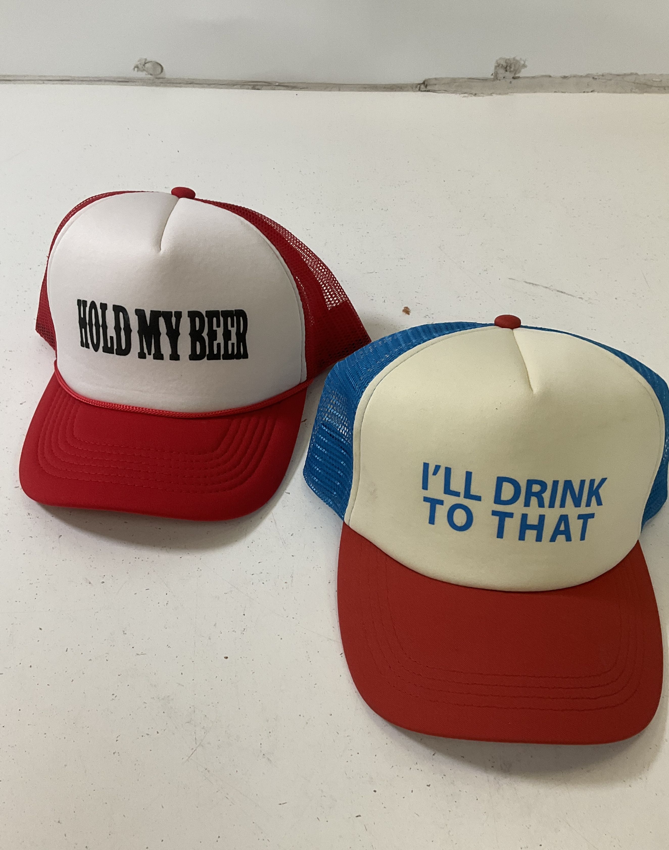 Vintage 80s Trucker Hat Lot 6 Toyota Canada Novelty Beer Snapback Stained