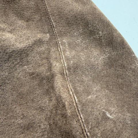 Blank NYC Brown Suede Leather Zipper Front A-Line Mini Skirt Women's Size 25