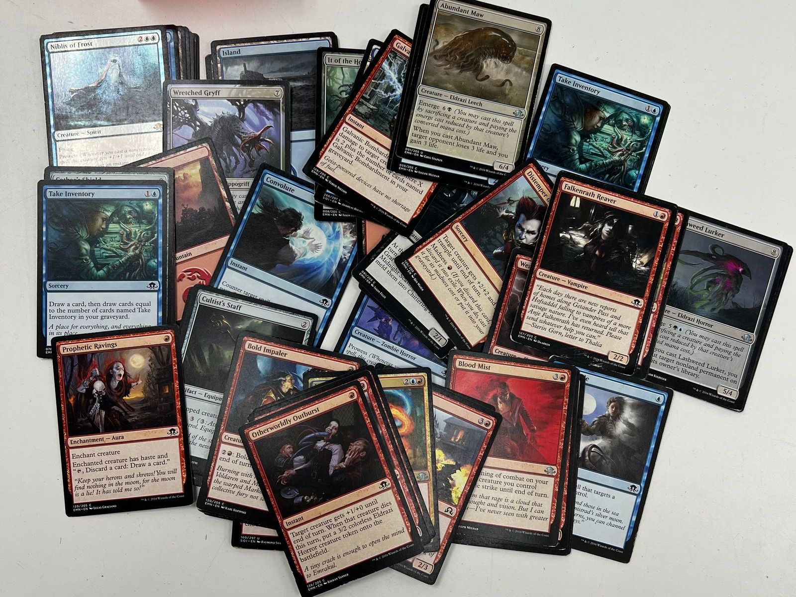 Niblis of Frost + 100+ Magic The Gathering MTG Card Lot Modern w/ Deck Box
