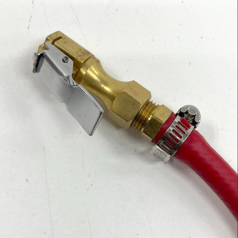 Longacre 2-Piece Tire Pressure Gauge 0-60 PSI Dual Bleeder Set with Case