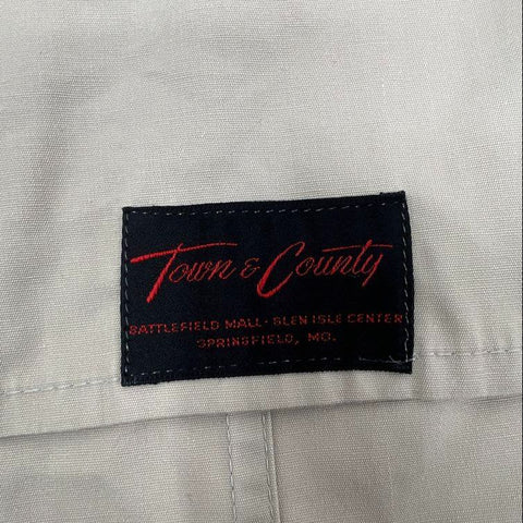 Vintage 80s Gleneagles Double Breasted Belted Trench Coat Raincoat Sz 42 REG