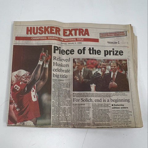 Nebraska Huskers Football Media Guide Lot 1990s 2000s + Championship Newspapers