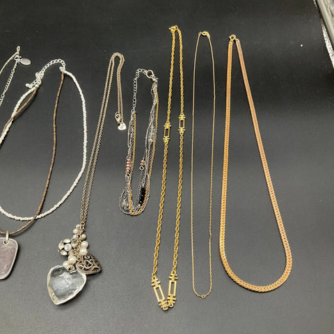 Lia Sophia AEO Fashion Costume Jewelry Lot 15 Necklaces Cross Love Infinity