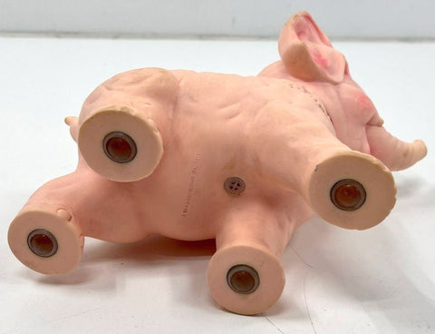 Sun Rubber Co Vintage 1951 Pink Elephant Rubber Toy Figurine 10 Inch