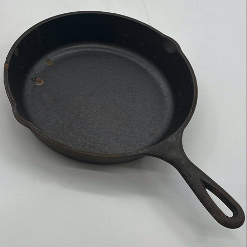 Lodge 9 Inch Cast Iron Skillet and Grill Pan 2 Piece Lot Made in USA