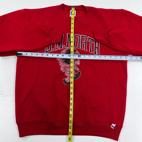 Vintage 80s SM North High School Crewneck Sweatshirt Lot Russell Artex Sz L-XL