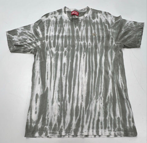 Diesel Boys Gray White Tie Dye Cotton T-Shirt & Joggers 2pc Set Size 14Y