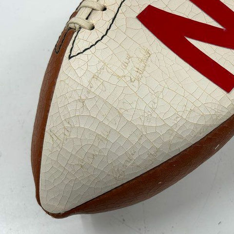 Vintage Wilson Nebraska Huskers NCAA College Football Signed Made in USA