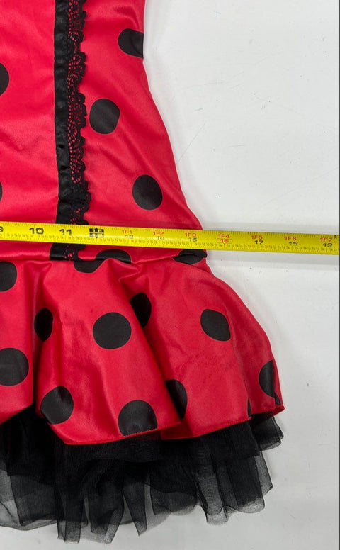 Y2K Leg Avenue Women's Daisy Bug Ladybug Costume Dress Red Black Size S/M