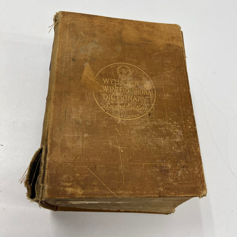 1949 Webster's New International Dictionary Second Edition Unabridged Merriam