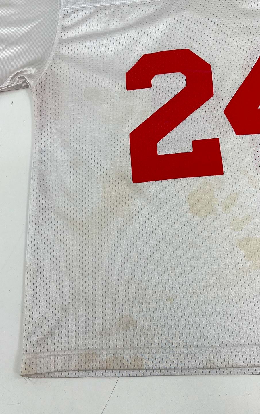 Adidas Nebraska Huskers White #24 Football Mesh Jersey Youth Size YL