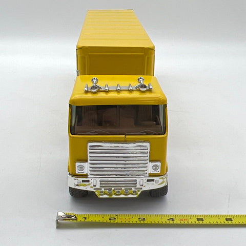 Kraft Velveeta Toy Semi Truck Trailer Yellow Advertising Pressed Steel Vintage