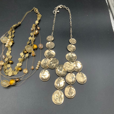 Chico's White House Black Market Faux Pearl Statement Necklace Jewelry Lot of 7