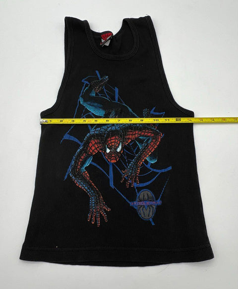 Vintage 2002 Spider-Man Movie Promo Ribbed Tank Top Made in USA Marvel Sz S