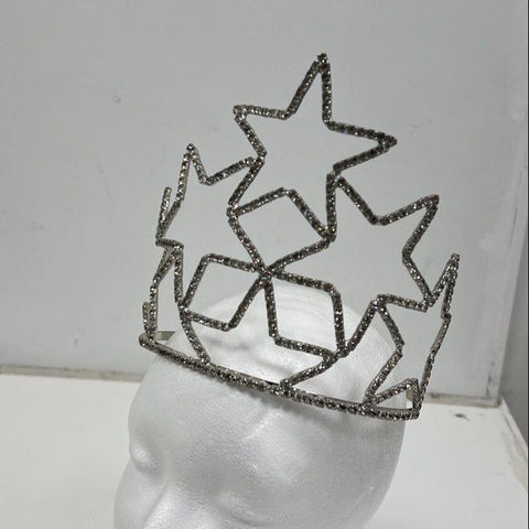 Lot of 14 Rhinestone Tiara Headband Crowns Pageant Costume Jewelry Star Heart