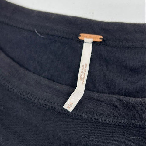 Free People Maeve Womens Top Blouse Lot Boho Embroidered Bird Print Sz M L