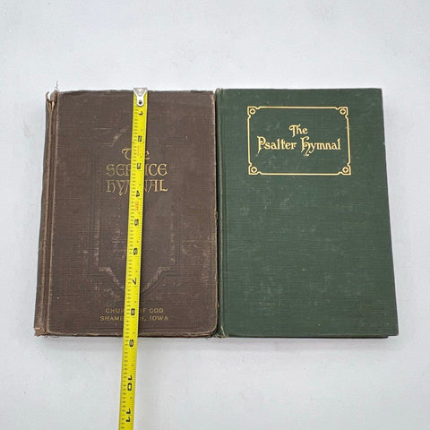 Vintage Religious Hymnal Lot 2 The Service Hymnal 1946 & The Psalter Hymnal