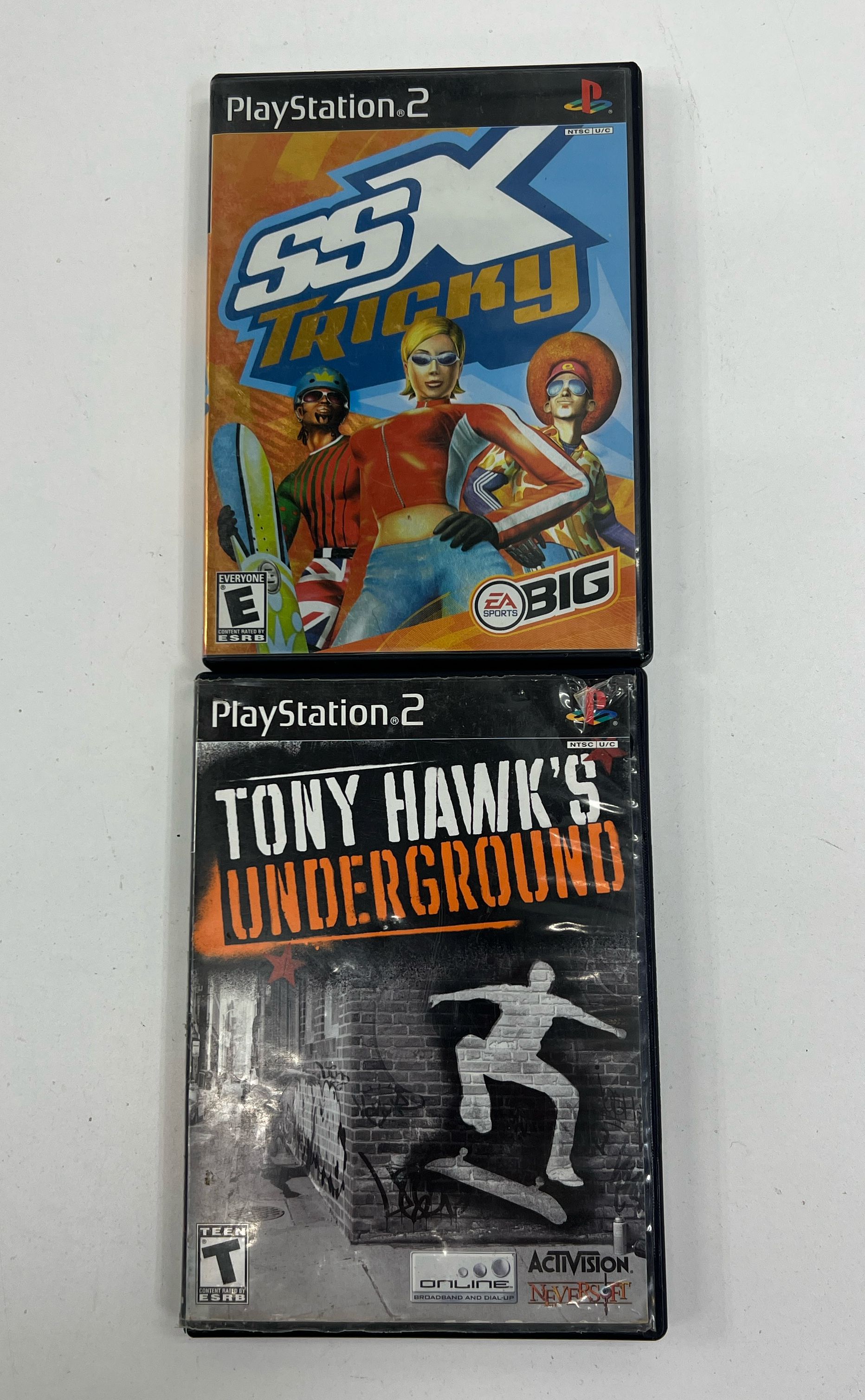 Sony Playstation2 PS2 Game Lot UNTESTED Tony Hawk's Underground SSXTricky