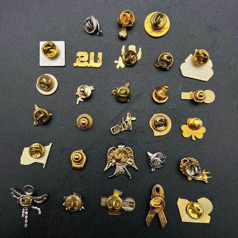 Vintage to Modern Mixed Jewelry Lapel Pin Lot Super Bowl Wicked ShopKo 30+ Pcs