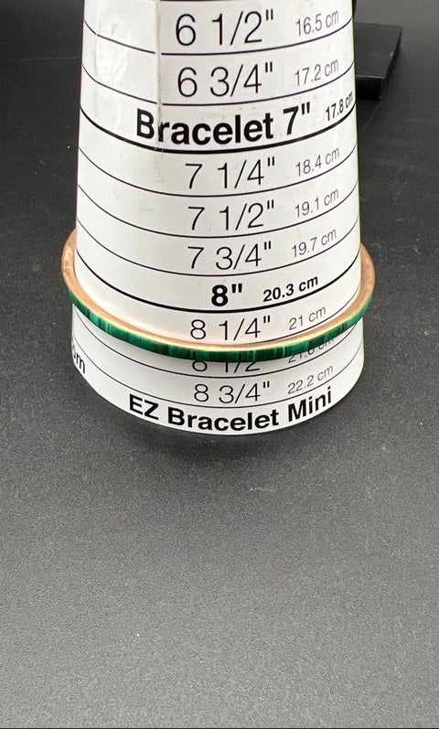 Lot of 3 Vintage Malachite Mother of Pearl Inlay Brass Tone Bangle Bracelets