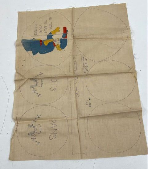 Vintage Embroidery Pattern Lot American Thread Jerglo Pot Holder Centerpiece