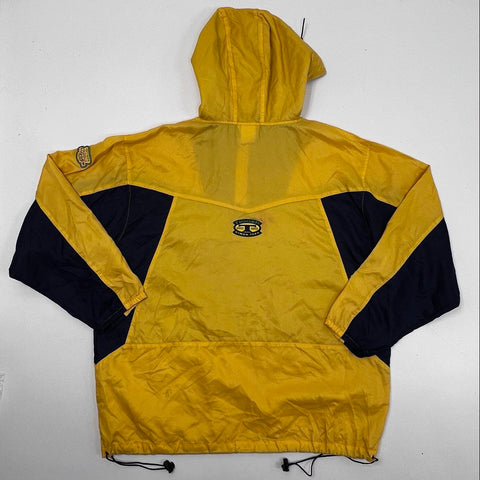 Vintage 90s Disney Store Tigger Anorak Windbreaker Jacket Yellow Navy Sz M