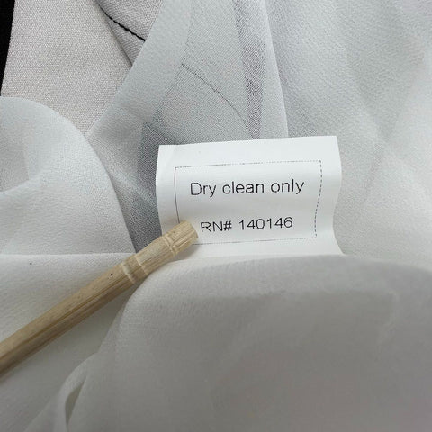 TOV Women's Black White Houndstooth Stripe Split Maxi Skirt Size S NWT