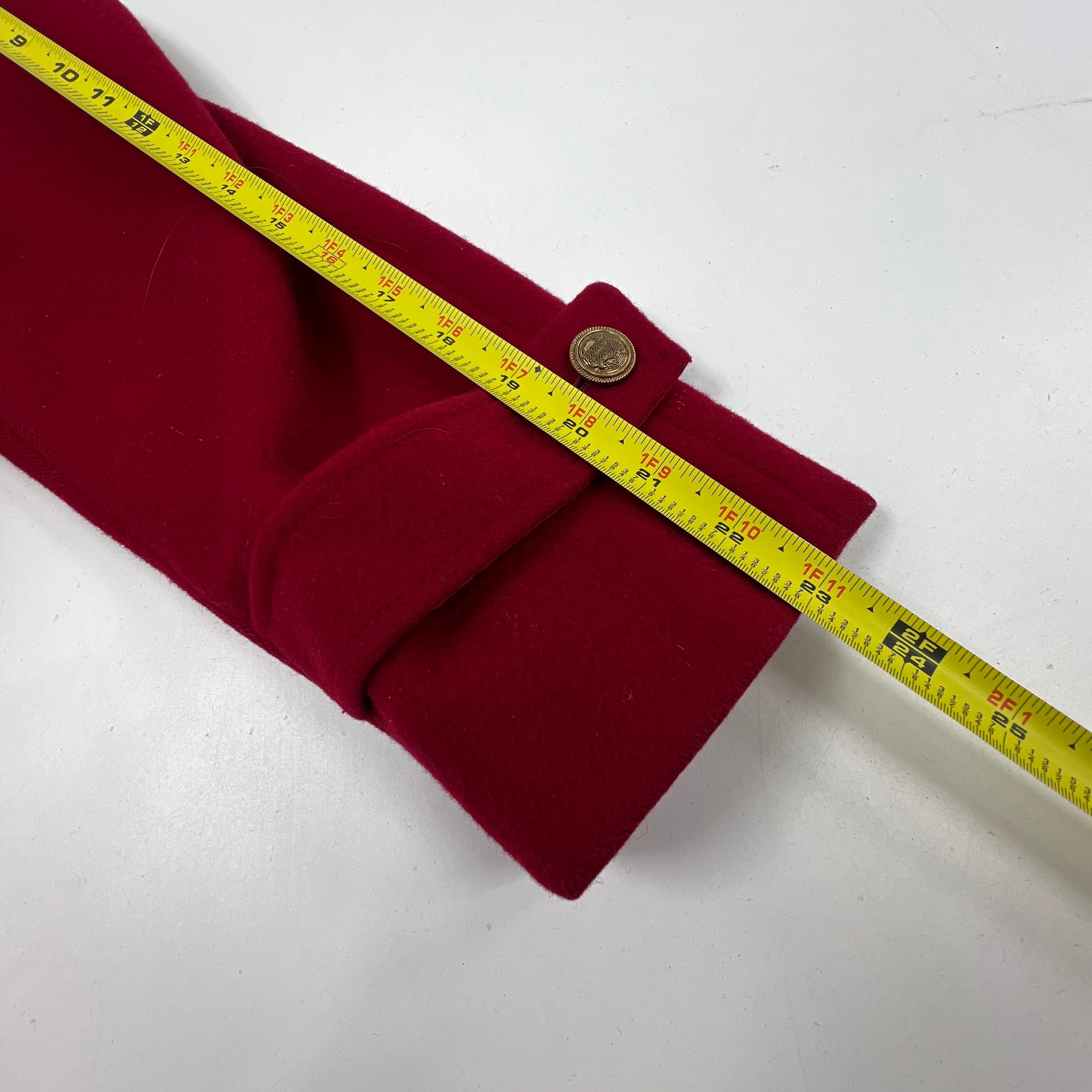 Vintage Mackintosh New England Red Peacoat Wool Women's 6P