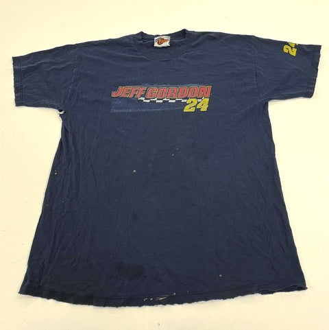 Vintage 90s Jeff Gordon DuPont NASCAR Racing Double Stitch T-Shirt Winners XL