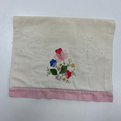Vintage Lot Hand Embroidered Textiles Linens Tablecloths Runner Cross Stitch