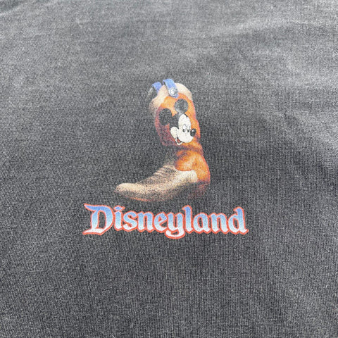 Vintage 90s Disneyland Disney Cowboy Boots T-Shirt Made in USA Sz L